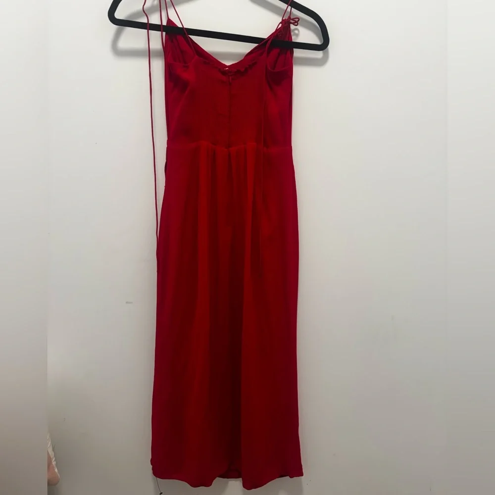 Reformation Kourtney Dress in Red - Picture 4 of 9